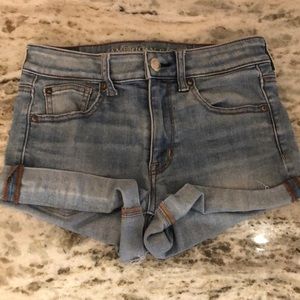 American Eagle High Rise Shortie Shorts